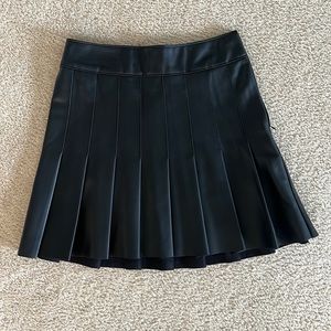Black Abercrombie Leather Skirt
